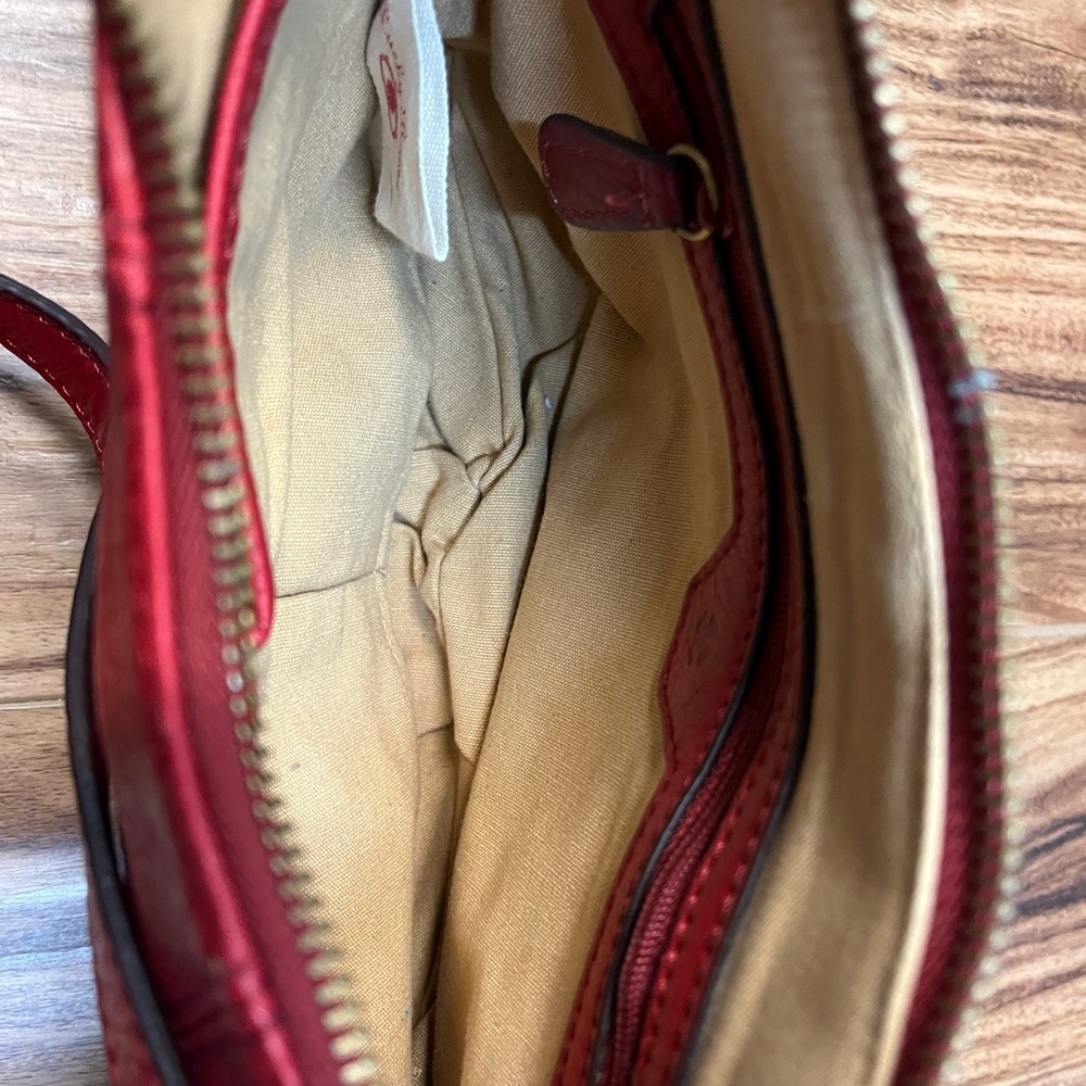- Lucky red leather shoulder bag - Picture 6 of 8